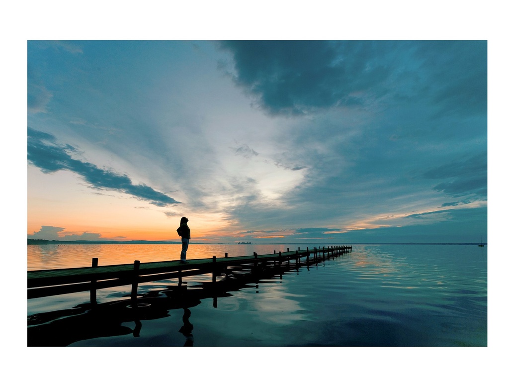 Sunset 40''x60'' acrylic color painting Wall Art
