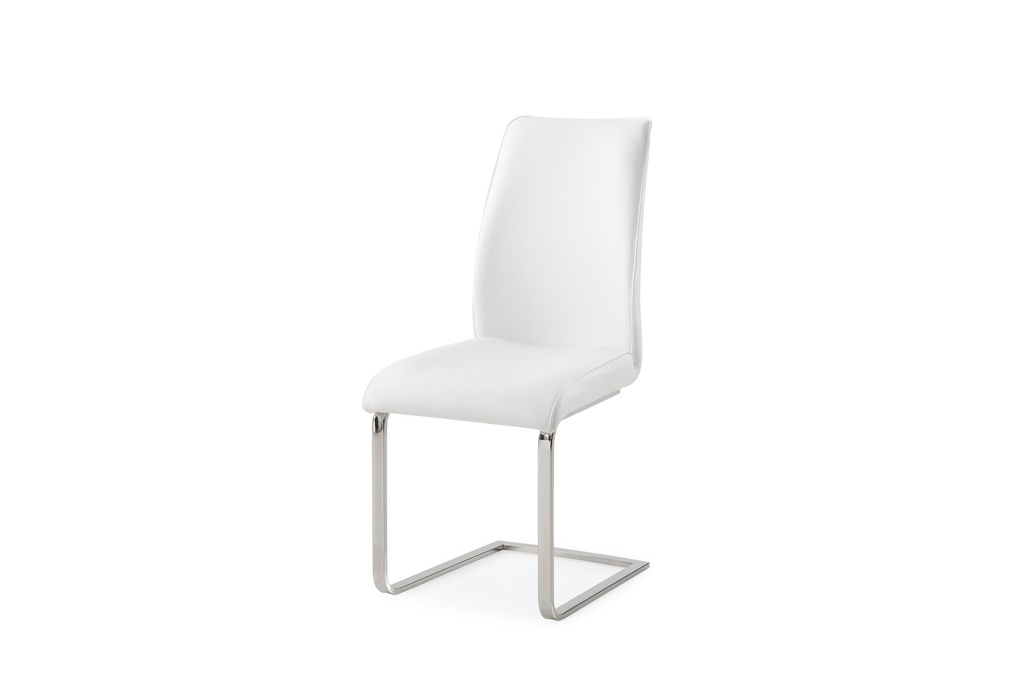Katrina Dining Chair White Faux Leather