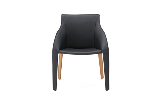 [DAC1881P-BLK/BRN] Emory Dining Armchair