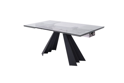 [DT1717-BLK] Chicago Extendable Dining Table