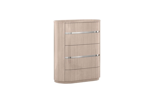 [CD1753-BEI] Waves Chest of Drawers